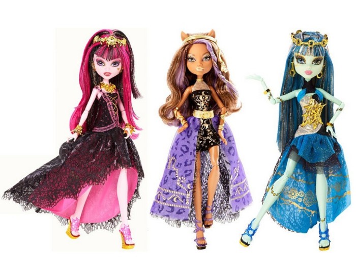 Genuine-Original-Monster-High-13-Wishes-Haunt-the-Casbah-Clawdeen-Wolf-Frankie-Stein-Draculaura-dolls-monster